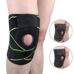 1PCS Breathable Kneepad Adjustable Elastic Sports Leg Knee Support Brace Patella Wrap Compression Protector Pads Kniebandage Q0913