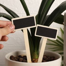 Wooden Garden Decoration Small Mini Chalkboard Vegetables Plant Pot Labels Tags Flowers Tools