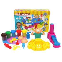 Fai da te parrucchiere modellazione barbiere puzzle fango plastilina giocattolo per bambini bambini regalo argilla sviluppo del pensiero logico ragionamento