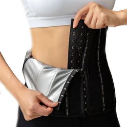 Waist Trainer Belt Corsets Sweat Sauna Suit For Women Waist Trimmer Slimming Belly Band Body Shaper Sports Girdles Weight Loss 211214