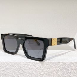 Herren-Sonnenbrille für Männer Z1414E, quadratisch, schwarzer Rahmen, Sonnenbrille, klassisch, lässig, wild, einfach, Urlaubsstil, Blattglas, Designer, Top-Qualität mit Box