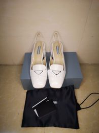 2022 scarpe da sera di fascia alta fa shion classic party da donna Black Party Fashion flat top in pelle di design di lusso 35-41