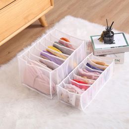 Clothing & Wardrobe Storage Closet Organiser Box Foldable Underwear Organisers Dividers Drawer Socks 7 Grids For Clothes