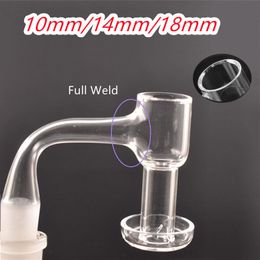 Terp Slurper Quartz Banger nail Male female Full weld Beveled Edge Thick Terp Vacuum quartz danger Nail for dab rig bong Dhl free