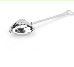 2021 NEW New Heart Shape Stainless Steel Tea Infuser Spoon Strainer Steeper Handle Shower