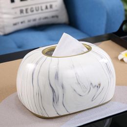 Tissue Boxes & Napkins WHYOU Cermic Home Kitchen Box Paper Dispenser Napkin Holder Case Furnishing Ornaments Office Essential Wedding Gift