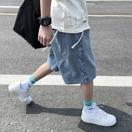 Summer Denim Shorts Men Fashion Streetwear Hip Hop Baggy Jeans Male Knee-Length Jean Trousers 5XL 210714