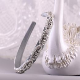 Hair Clips & Barrettes Handmade Baroque Hoop Elegant Bands Bridal Tiara For Wedding Rhinestone Headband Accessories Jewellery