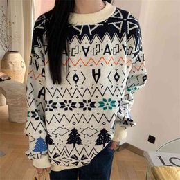 High Quality Autumn Winter Korean Loose Knitted Pullover Sweaters For Women Fashion Casual Clothes Pull Femme 210514