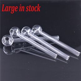 Wholesale 10cm Lenght Glass Oil Burner Pipes Thick Pyrex Smokng Water Pipe Factory Price