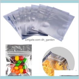 Packing Office School Business Industrial 100Pcs A Lot Resealable Zipper Bag Food Storage Aluminium Foil Bags Smell Proof Pouch Package