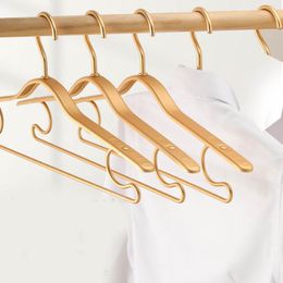 Hangers & Racks 5pcs Metal Clothing Hanger Aluminium Alloy Non-Slip Thicken Winter Coat Hanging Rack Home Space Saver Storage Clothes