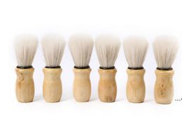 NEWFactory Bristles Hair Shaving Brush For Men Wooden handle Brushes,Badger Professional Salon Tool RRF12080