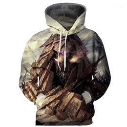Men's Hoodies & Sweatshirts Cloudstyle 2021 3D Men Disturbed Band Immortalized Print Spring Pullovers Top Tracksuits High Streetwear1