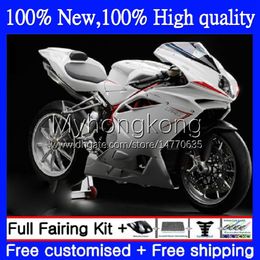 OEM Body For MV Agusta F4 1000 R 750 CC S 1000CC R312 750S 05 06 Bodywork 6No.51 312 1078 S 05-06 White red line Cowling MA MV F4 312R 750R 1000R 2005 2006 Fairing Kit