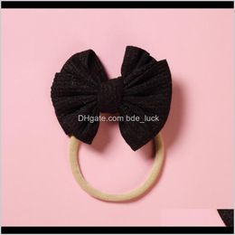 Baby, Kids & Maternity2Pcs / Sst Childrens Bow Headband Seamless Fabric Baby Fan-Shaped Rope Hair Aessories Drop Delivery 2021 Nrd4I