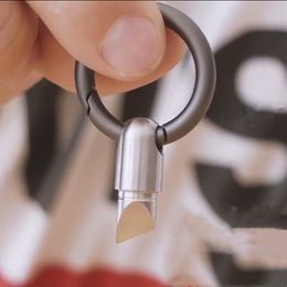 Tiny Kesme Aracı Taşınabilir Kapsül Kesici Anahtarlık Yüzük Ile Anahtarlık Yüzük Keskin Araçlar Unboxing Açık Açılış Kutular Sıyırma Çıkartmaları CC0666