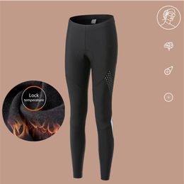 Racing Pants Santic Warm Riding Sport With Paded Reflective MTB Road Bike Cycling Women Bicycle Trousers Fleece Outdoor Trainning