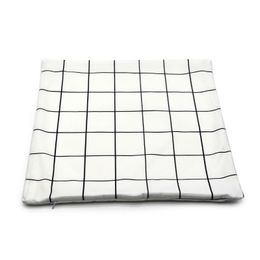 New Blank Sublimation Pillow Case 40*40cm Grid Heat Transfer Throw Cushion Cover Home Plaid Sofa Pillowcases ZZA3372