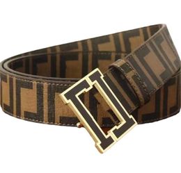 Designer Belt For Men Width 4.2CM Fashion Genuine Leather Belts F Buckle Letter Cintura Ceintures Belt Women Waistband A064
