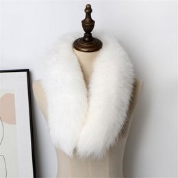 80-100cm Real Fox Fur Scarf Fur Tail Collar Shawl Scarves Wrap Stole Neck Warmer Scarves