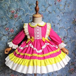 Girl's Dresses Miayii Baby Clothing Spanish Lolita Lace Ruffles Stitching Ball Gown Birthday Party Easter Princess Dress For Girls Y3814