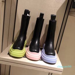 2021 Luxury Women Candy colored boots Fashion Boot all cowhide finish and TPU outsole are comfortable to wear come with box Size35-40 3052