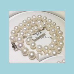 Beaded Necklaces & Pendants Jewellery 10-11Mm Natural White Pearl Necklace 18 Inch 925 Sier Clasp Drop Delivery 2021 Urgtk