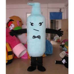 Halloween Blue Bottle Mascot Costume Top Quality Cartoon Anime theme character Adult Size Christmas Carnival Birthday Party Fancy Dres