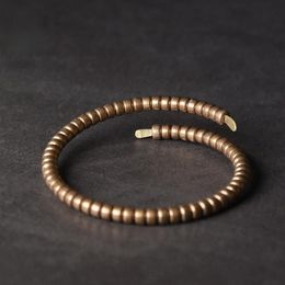 Handmade Vintage Copper Beads Bracelets for Women Men Designer Couple Bracelet Luxury Jewelry