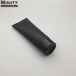 (50pcs)120g Empty Black Soft Refillable Plastic Lotion Tubes Squeeze Cosmetic Packaging, Cream Tube Screw Lids Bottle Containergoods