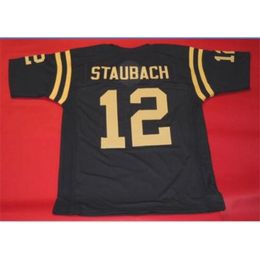Custom 009 Youth women Vintage NAVY MIDSHIPMEN #12 ROGER STAUBACH HEISMAN Football Jersey size s-5XL or custom any name or number jersey