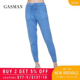 GASMAN 2021 Pantaloni da donna moda Comodi pantaloni sportivi multicolori classici pantaloni cargo pantaloni solidi per donna GK001 Q0801