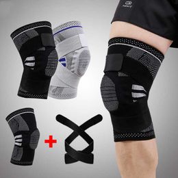 Elastic Sports Kneepad Men Women Pressurised Knee Support Protector Fitness Gear Running Basketball Volleyball Elbow & Pads