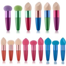 Beauty NON LATEX COTTON home Cosmetic Brushes Liquid Cream Powder Foundation Concealer Sponge Lollipop Brush Makeup Tools DHL Factory