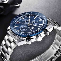 BENYAR Top Brand Luxury Full Steel Business Quartz Casual Waterproof Sports es Clock Men Watch Relogio Masculino