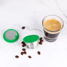 Reusable Coffee Capsule Philtre Cycle Food Grade 304 Stainless Steel Capsule Save Money And Environmental Protection 210331