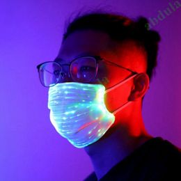 Fashion Glowing Mask With PM2.5 Philtre 7 Colours Luminous LED Face Masquerade for Christmas Party Festival Masquerad Rave Masks