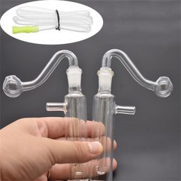 Wholesale cheap 10mm female mini Glass Bong hookahs Beaker ice catcher classical smoking water oil rig Bongs pipes with 10mm glass oil bowl