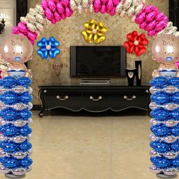 Happy Christmas Decoration 18inch Four Leaf Clover Aluminium Foil Balloons Arch Balloon for Baby Shower Wedding Birthday Party 17colors