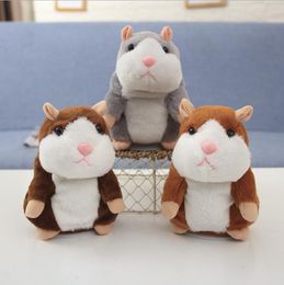 Plush Animals Talking Hamster Mouse Pet Plush Toy Cute Speak Sound Record Hamster Talking Record Mouse Stuffed Kids Toy 1000PCS DW5437