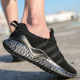 2021 High Quality Mens Women Knit Running Sports Shoes Triple Black Pink Breathable Comfortable Couples Outdoor Trainers Sneakers BIG SIZE 35-46 Y-H1503