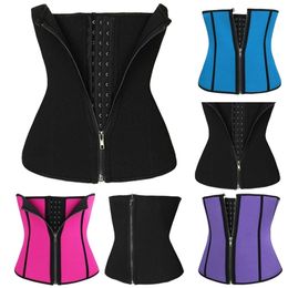 High Waist Body Shaper Women Tummy Slimming As Shaping Underwear Abdomen Waist Corset Adjust Zipper Girdle Body Corset Slim Belt 210331