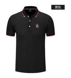 Real Sociedad Men's and women's POLO shirt silk brocade short sleeve sports lapel T-shirt LOGO can be Customised