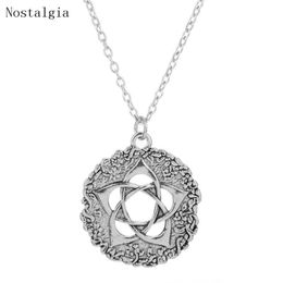 Pendant Necklaces Flower Of Life Mandala Yggdrasil Flowers Pentacle Pentagram Wiccan Pagan Amulet Jewellery Sacred Necklace Free Ship