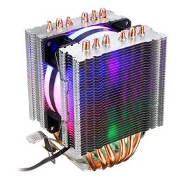 3 Pin CPU Cooler Cooling Fan Heatsink for Intel 775/1150/1151/1155/1156/1366 and AMD All Platforms 5 Colours Lighting