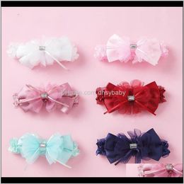 Jewellery Drop Delivery 2021 Arrived Lace Sweet Bowknot Girls Headbands Princess Designer Headband Kids Bands Baby Girl Hair Accessories Ojqkz