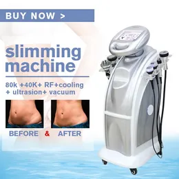 High Quality 80K Cavitation Machines Ultrasonic Fat Burning Cellulite Removal Vacuum Rf Slimming Lipo Body Contouring #0221