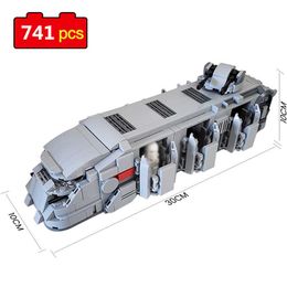 741pcs Star Series Wars Troop Transport Building Blocks Star Movie General Robot Action Bricks Assembly Toys for Children Gifts Q0624