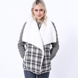 Winter Fine Imitation Wool Integrated Coat Female Lamb Sheep Shearing Vest Fur 211207